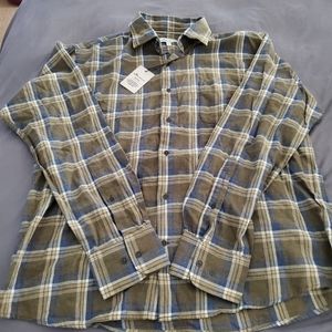 NWT Peter Millar Men's Sz Large Button-Down Long Sleeve Plaid Casual Dress Shirt